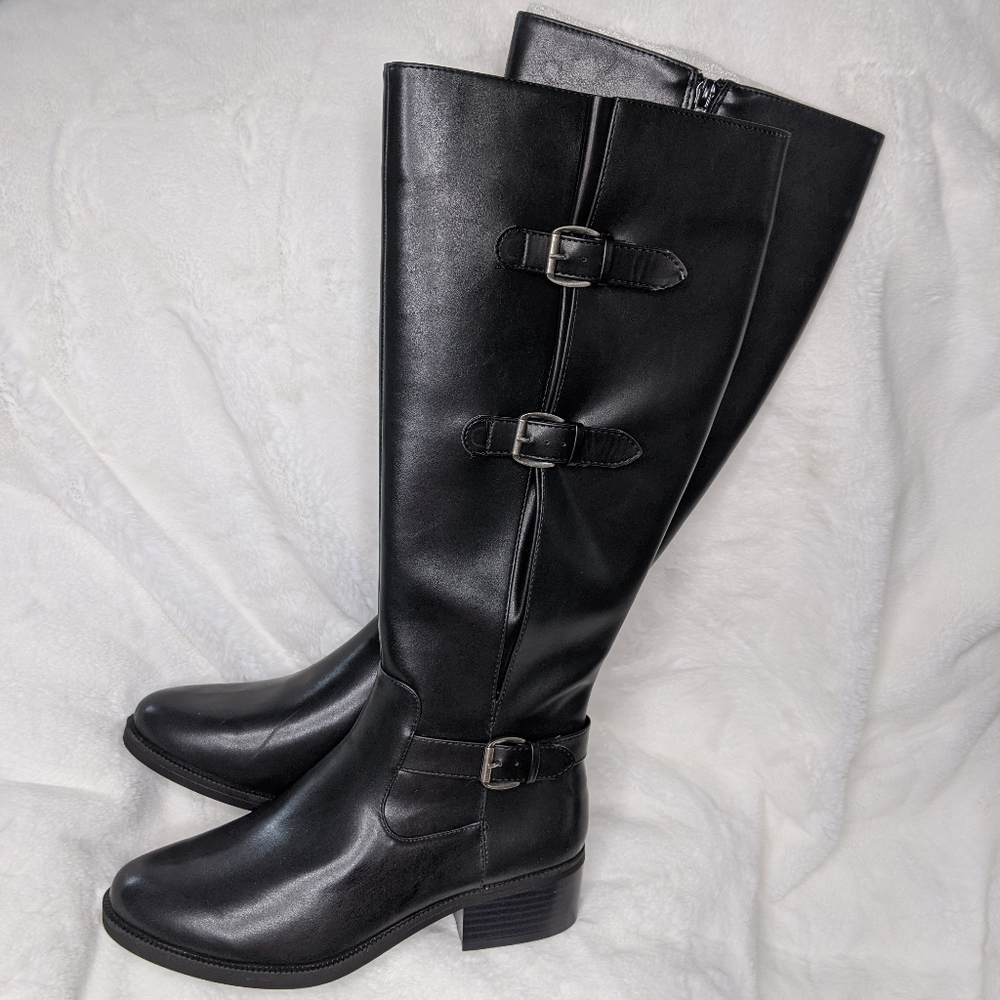 Toetos Women's Mirran 9M Black riding boots NWOT